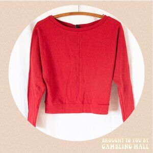lightweight red sweater